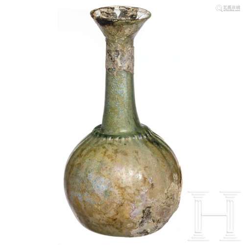 A Roman glass aryballos from the Moshe Dayan collection, 1st...