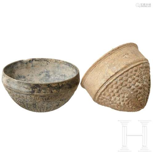 Two Megarian beakers, 2nd - 1st century B.C.