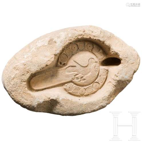 A North African-Roman limestone mould for the upper half of ...