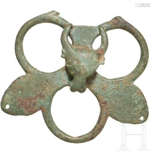An early Byzantine strap junction with bull's head, 6th ...