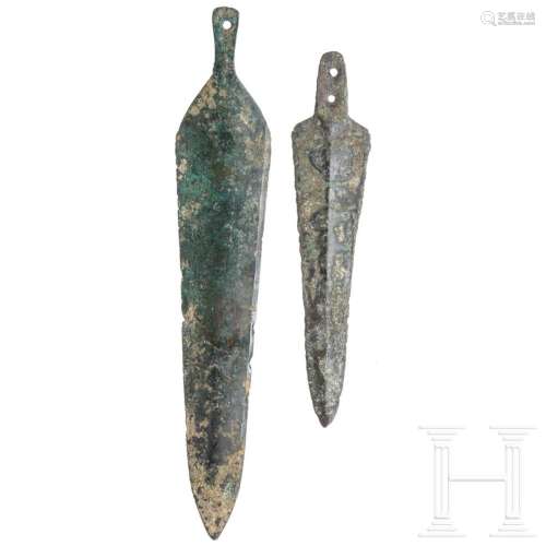 Two Central European daggers, early Bronze Age, 20th - 17th ...