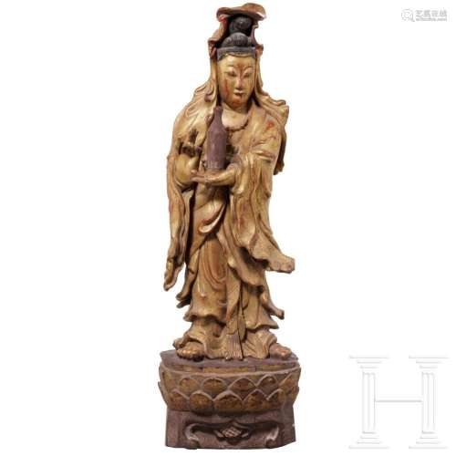 A Chinese figure of Guanyin, 19th century