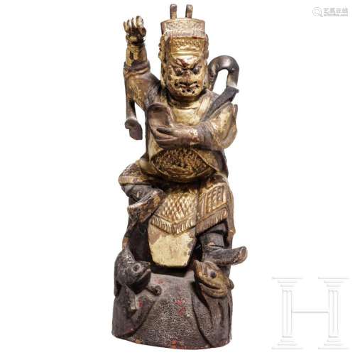 A Chinese figure of a guardian, 19th century