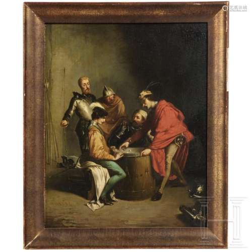 Dice players, Flemish/Dutch, 19th century