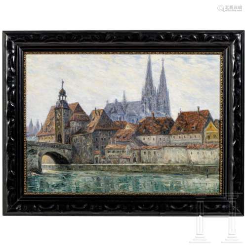 Karl Freytag (1867 - 1926) - a painting "Regensburg&quo...