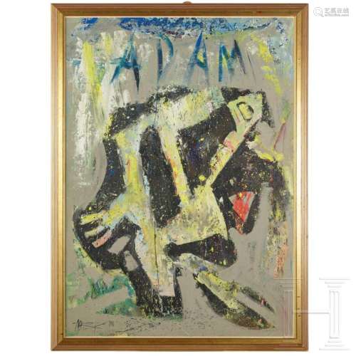 A French(?) abstract painting "Adam", 2nd half of ...
