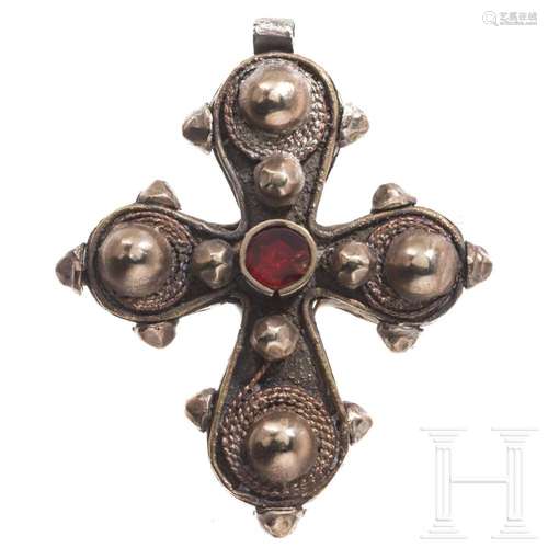 A cross pendant, 19th century