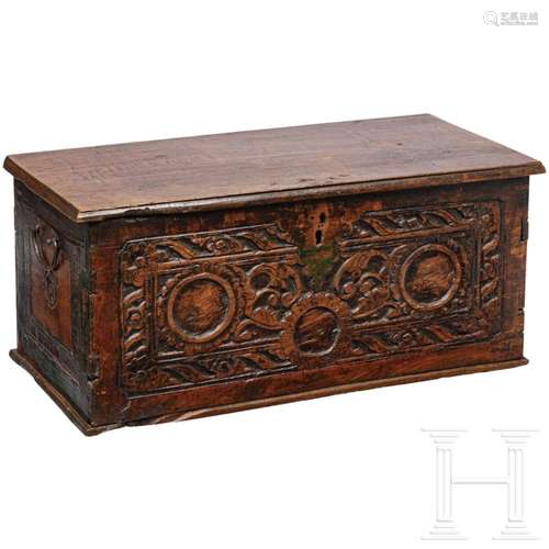 A small French baroque chest, 18th century