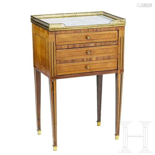 A French side commode, late 19th century