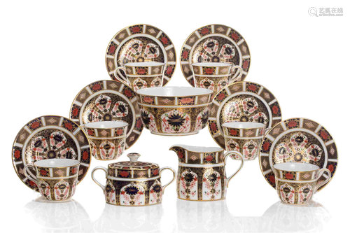 ROYAL CROWN DERBY IMARI PARTIAL TEA SERVICE