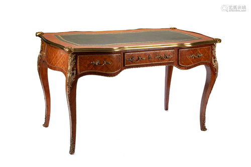 FRENCH KINGWOOD BUREAU PLAT DESK