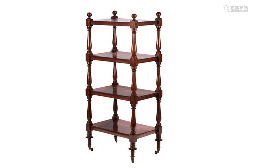 WILLIAM IV ENGLISH MAHOGANY ETAGERE