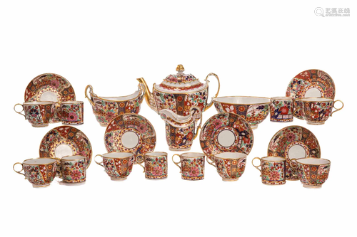 BARR FLIGHT BARR IMARI PORCELAIN TEA SERVICE