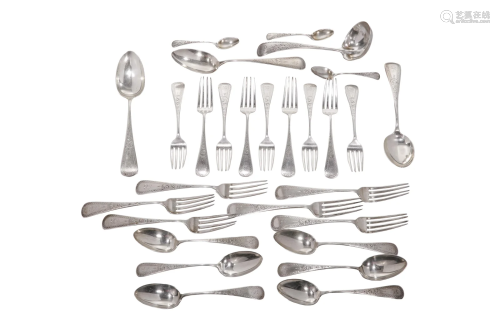 GROUP OF GORHAM SILVER FLATWARE, 1,132g