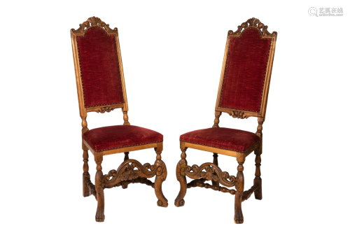 LATE 17th C STYLE CHARLES II SIDE CHAIRS