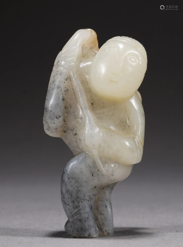 Chinese 17/18th C. Jade Figure