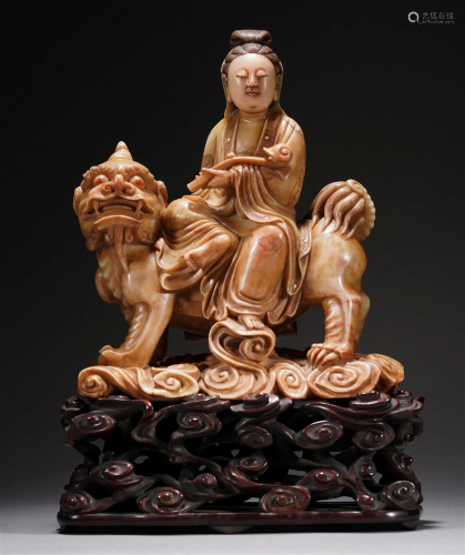 Chinese Shoushan Manjusri Bodhisattva, Qing Dynasty