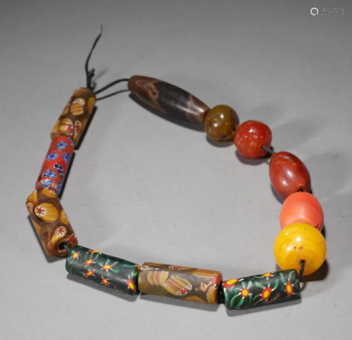 Tibetan Colored Beaded Bracelet