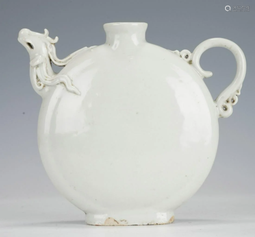 Chinese Early White Porcelain Phoenix Head Teapot