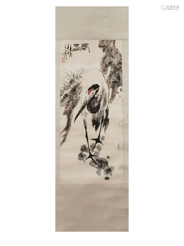 Crane Boutique Vertical Scroll, Wang Ziwu