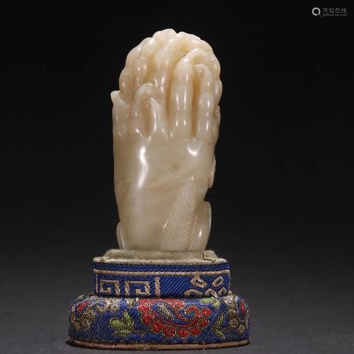 A Rare and Fine Hetian Jade Ornament