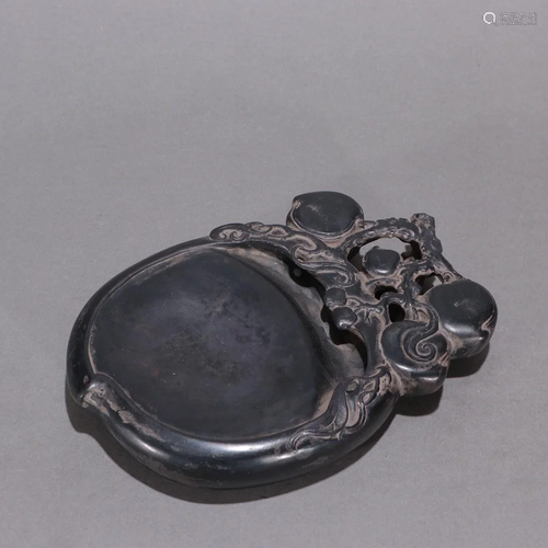 A Finely Duan Stone Peach-shaped Inkstone