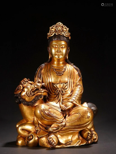 A Fine Gilt-bronze Figure of Tara