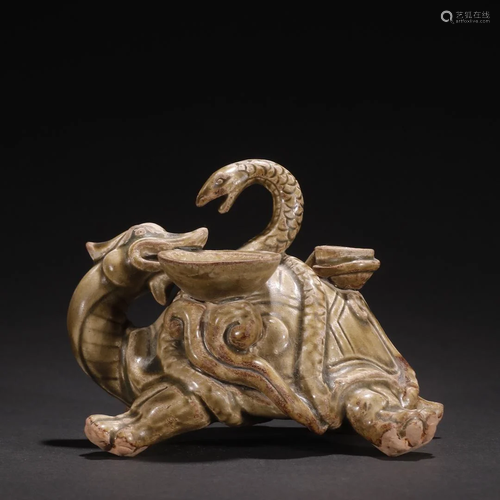 An Unusual Yaozhou kiln Beast Ornament