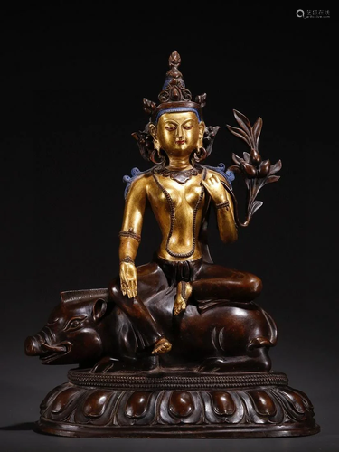 A Rare Gilt-bronze Figure of Buddha