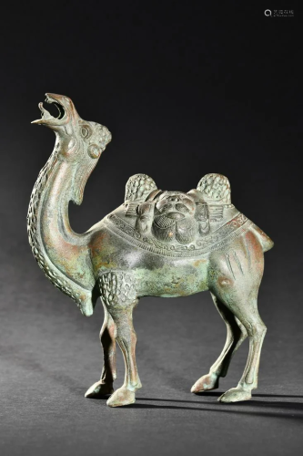 A Fine Bronze Camel Ornament