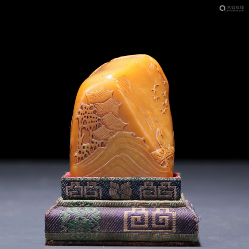 An Exquisite Tianhuang 'Landscape& Figure' Seal