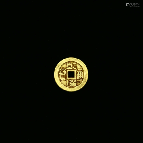 A Fine Gold 'Qianlong' Coin