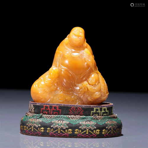 An Excellent Tianhuang Figure Of Maitreya