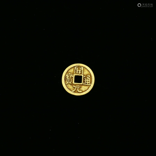 A Fine Gold 'Kaiyuan' Coin