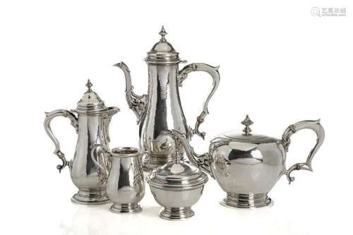 FIVE PIECE BIRKS SILVER TEA & COFFEE SERVICE