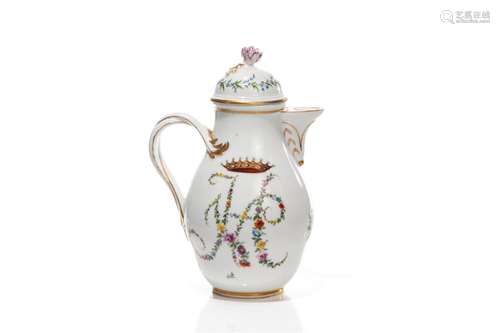 18th C MEISSEN PORCELAIN HOT WATER POT