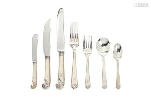 110 PCS BIRKS GEORGE II SILVER FLATWARE SERVICE