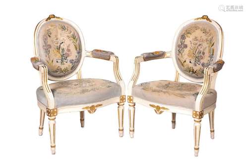 PAIR OF 18th C GUSTAVIAN SALON CHAIRS