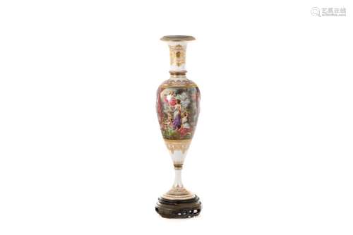 VIENNA HAND PAINTED PORCELAIN VASE