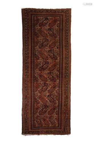 ANTIQUE KASHAN LONG RUG