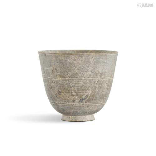 A large steatite cup, Tang dynasty 唐 滑石杯