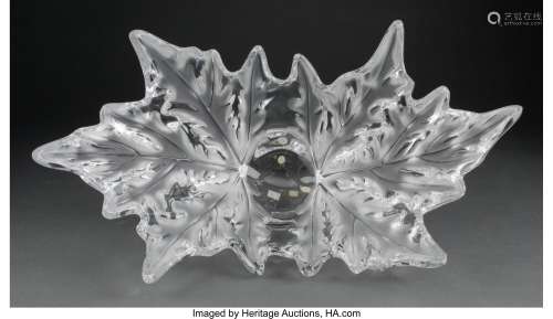 Lalique Clear and Frosted Glass Champs Élysées Bowl, post-19...