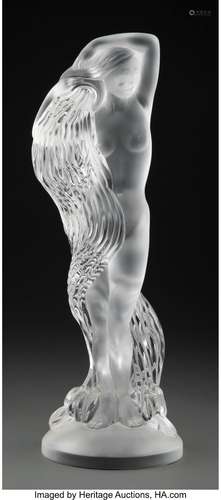 Lalique Clear and Frosted Glass Grande Nue Néréides Figure, ...