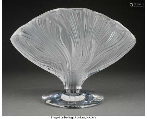 Lalique Clear and Frosted Glass Ichor Vase in Original Box, ...