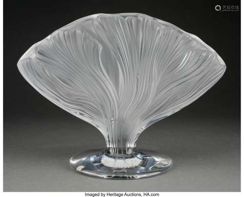 Lalique Clear and Frosted Glass Ichor Vase in Original Box, ...