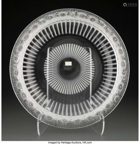 Lalique Clear and Frosted Glass Marguerites Bowl, post-1945 ...