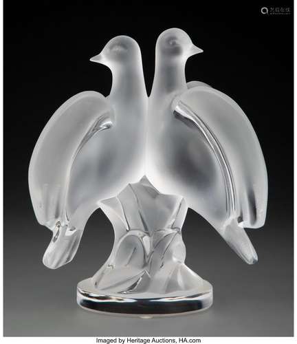 Lalique Clear and Frosted Glass Ariane Figure, post-1945 Mar...