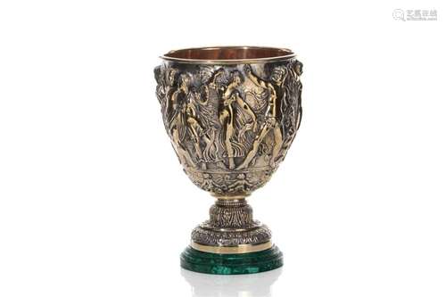 MODERN ITALIAN CLASSICAL SILVER TROPHY CUP, 718g