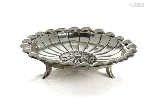 AUSTRIAN JUGENDSTIL SILVER FOOTED BOWL