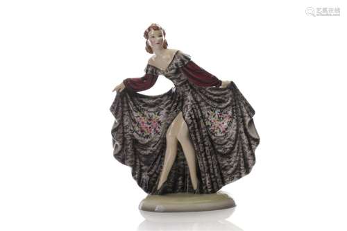 AUSTRIAN GOLDSCHEIDER PORCELAIN DANCING FIGURE